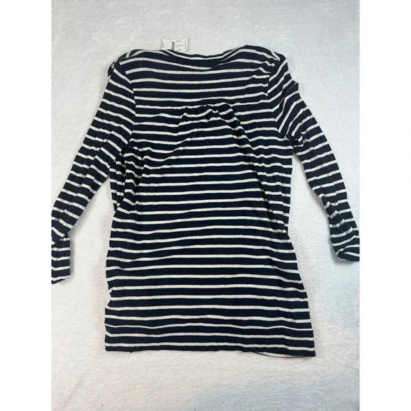 NWT J Crew Women's Medium Nautical Navy Stripe Cardigan Pockets Buttons Preppy - Picture 8 of 8